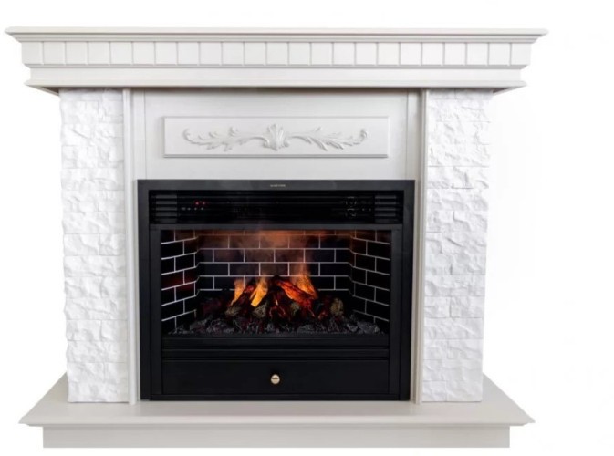 Камінний комплект Astra Flame НУК White + Плутон