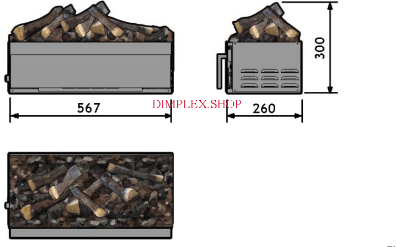 Dimplex Opti-Myst® Juneau + Wi-Fi