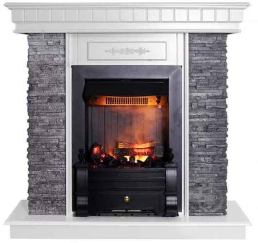 Камінний комплект ASTRA FLAME Манітоба Grey + Прометей
