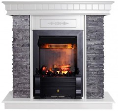Камінний комплект ASTRA FLAME Манітоба Grey + Прометей