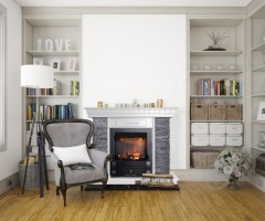 Камінний комплект ASTRA FLAME Манітоба Grey + Прометей