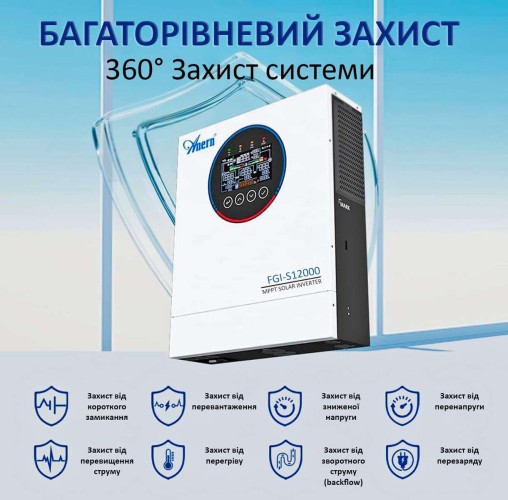 Солнечный гибридный инвертор AN-FGI-S12000W 12 кВт