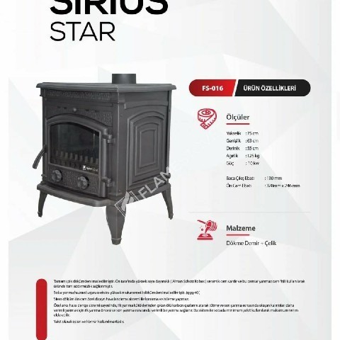 Печь-камин Flame Stove Sirius Star