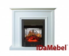Каминокомплект IDaMebel Adele Белый Majestic Black