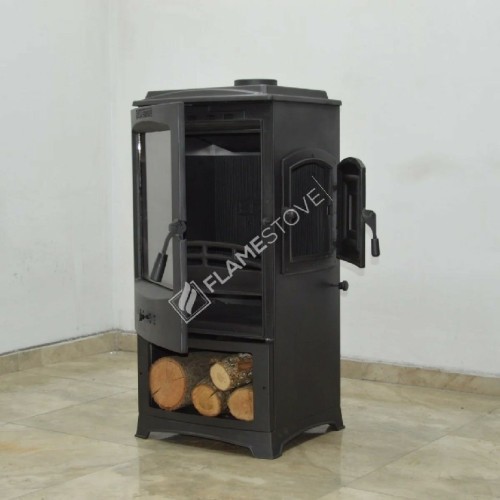 Чугунная печь-камин Flame Stove Lodi Side Cover с боковой дверцей