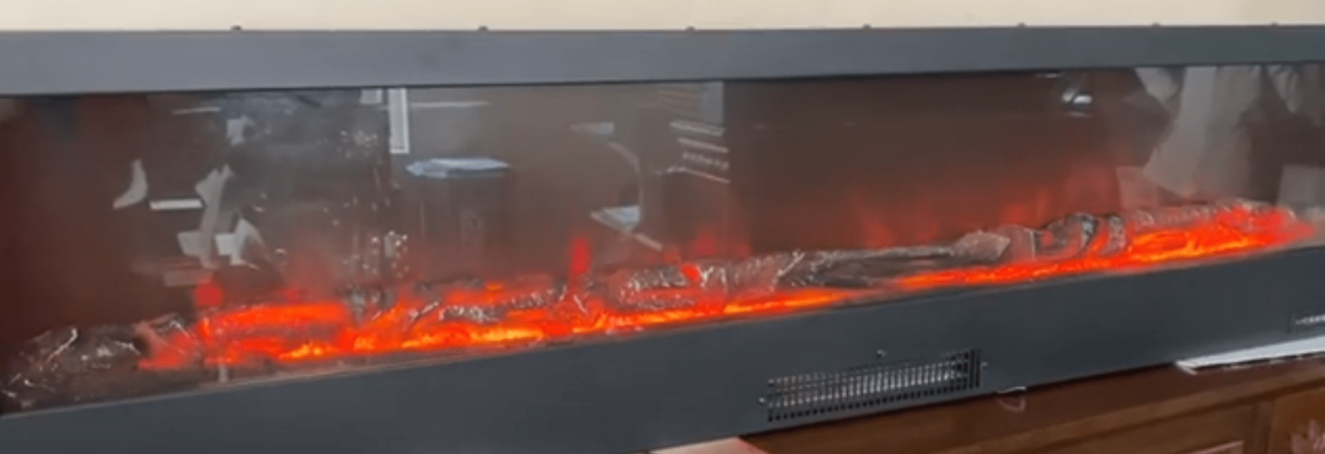 Электрокамин Bonfire Diamond 120 с эффектом объемного пламени