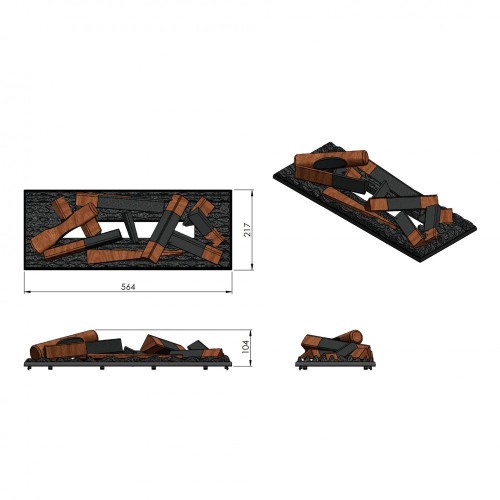 Dimplex Opti-myst Cassette 600 LED LOG
